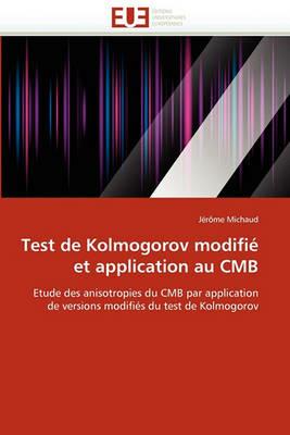 Test de Kolmogorov Modifi  Et Application Au Cmb - Michaud-J - cover
