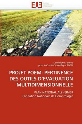 Projet Poem: Pertinence Des Outils d''evaluation Multidimensionnelle - Collectif - cover