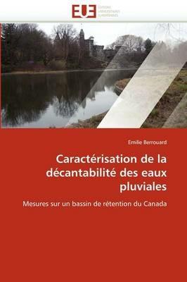 Caract risation de la D cantabilit  Des Eaux Pluviales - Berrouard-E - cover
