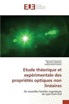 Etude Theorique Et Experimentale Des Proprietes Optiques Non Lineaires - Collectif - cover