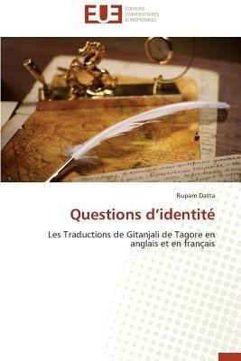 Questions D Identite - Datta Rupam - cover