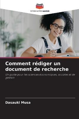 Comment rédiger un document de recherche - Dasauki Musa - cover