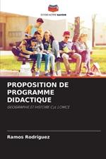 Proposition de Programme Didactique