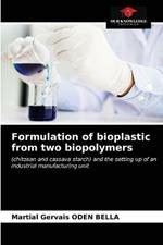 Formulation of bioplastic from two biopolymers