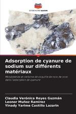Adsorption de cyanure de sodium sur differents materiaux