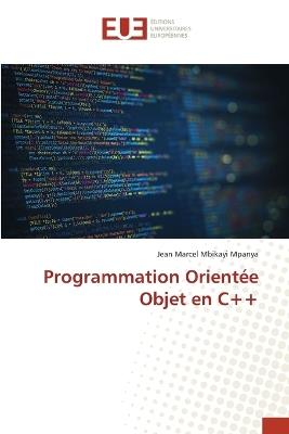 Programmation Orientée Objet en C++ - Jean Marcel Mbikayi Mpanya - cover