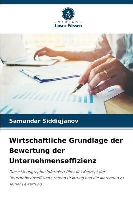 Wirtschaftliche Grundlage der Bewertung der Unternehmenseffizienz - Samandar Siddiqjanov - cover