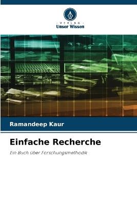 Einfache Recherche - Ramandeep Kaur - cover