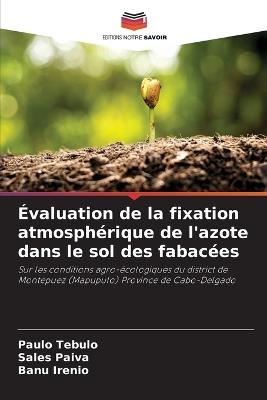 ?valuation de la fixation atmosph?rique de l'azote dans le sol des fabac?es - Paulo Tebulo,Sales Paiva,Banu Irenio - cover
