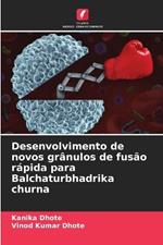 Desenvolvimento de novos gr?nulos de fus?o r?pida para Balchaturbhadrika churna