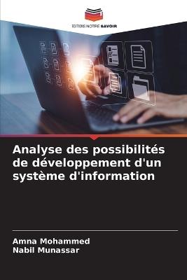 Analyse des possibilités de développement d'un système d'information - Amna Mohammed,Nabil Munassar - cover