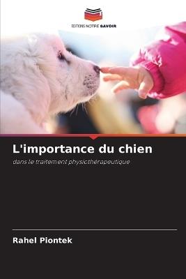 L'importance du chien - Rahel Piontek - cover