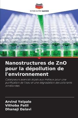 Nanostructures de ZnO pour la dépollution de l'environnement - Arvind Yelpale,Vithoba Patil,Dhanaji Dalavi - cover