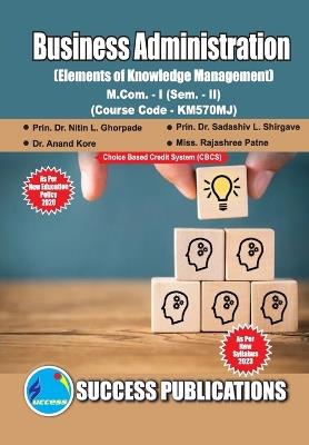 Elements of Knowledge Management, First Year, M.Com, Sem-II-English - Prin Dr Prin Nitin L Ghorpade - cover