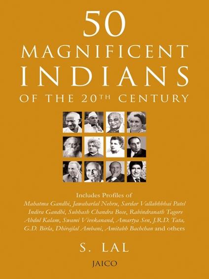 50 Magnificent Indians of the 20th Century - S. Lal - cover