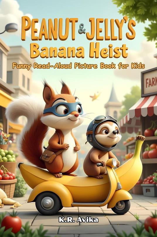 Peanut & Jelly's Banana Heist: Funny Read-Aloud Picture Book for Kids - K.R. Avika - ebook