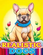 Realistic Dogs: Coloring Book with Adorable and Lovable Breeds of Animals Chihuahua, French Bulldog, Dachshund for Stress Relief & Relaxation
