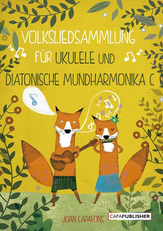 Volksliedsammlung für ukulele und diatonische mundharmonika c