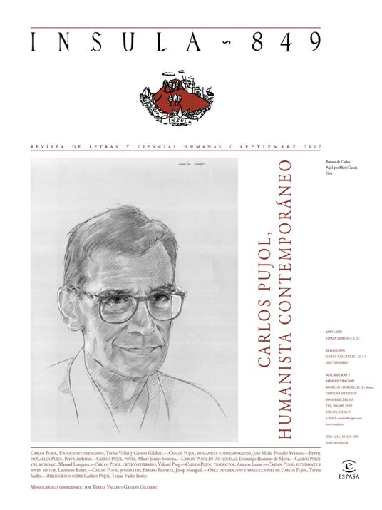Carlos Pujol, humanista contemporáneo (Ínsula n° 849, septiembre 2017)