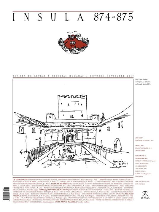 Misceláneo (Ínsula n° 874-875, octubre-noviembre de 2019)