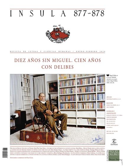 Diez años sin Miguel. Cien años con Delibes (Ínsula n° 877-878)