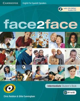 face2face for Spanish Speakers Intermediate Student's Book with CD-ROM/Audio CD - Chris Redston,Gillie Cunningham - cover