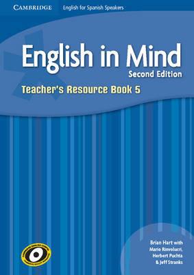 English in Mind for Spanish Speakers Level 5 Teacher's Resource Book with Class Audio CDs (4) - Brian Hart - cover