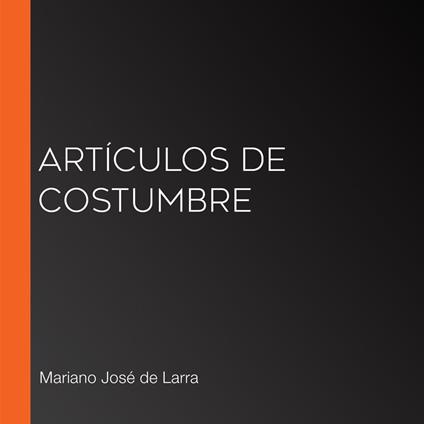 Artículos de costumbre