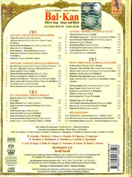 Bal-Kan. Miele e sangue - I cicli della vita - SuperAudio CD ibrido di Jordi Savall,Hespèrion XXI - 2