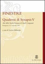 Quaderni di Synapsis. Vol. 5: Finestre.