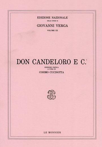 Don Candeloro e c.i - Giovanni Verga - copertina