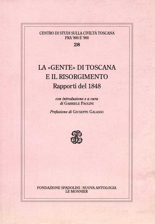 La Toscana nel 1848-49 - Gabriele Paolini - copertina