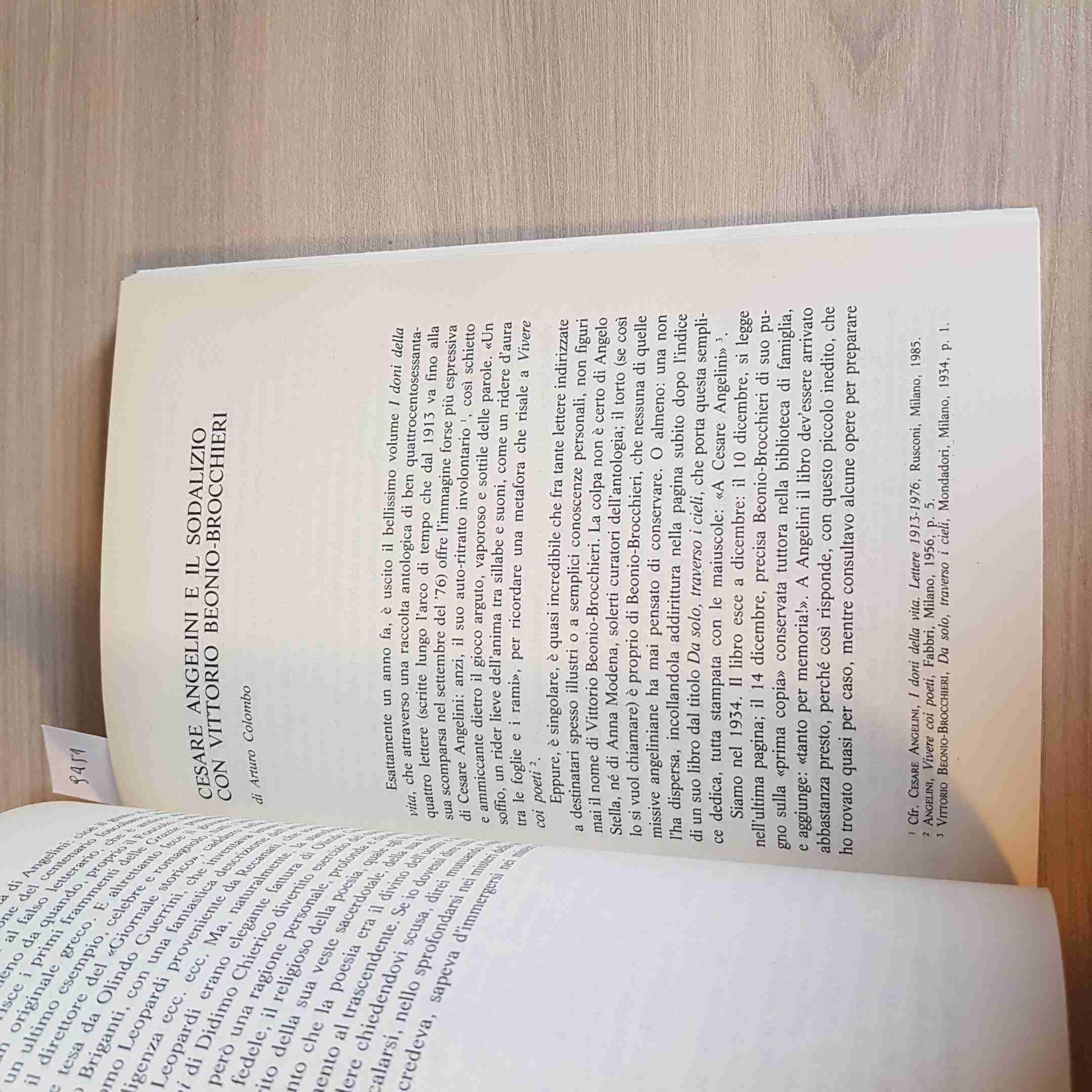 Per Cesare Angelini. Studi e testimonianze