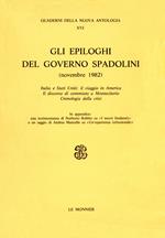 Gli epiloghi del governo Spadolini (novembre 1982)