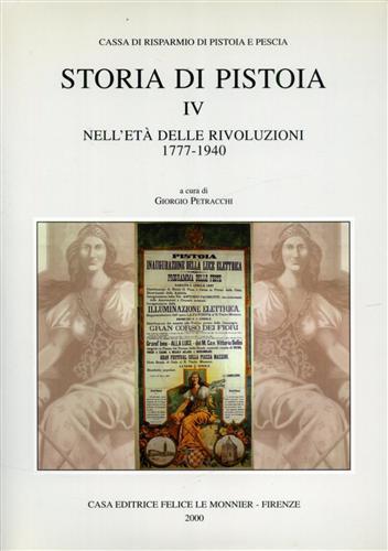 Storia di Pistoia. Vol. 4 - copertina