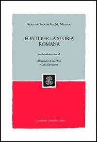 Fonti per la storia romana - copertina