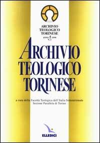 Archivio teologico torinese (1999). Vol. 2 - copertina