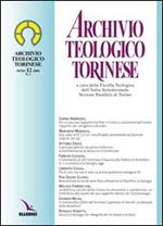 Archivio teologico torinese (2006). Vol. 12