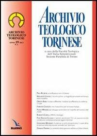 Archivio teologico torinese (2013). Vol. 1 - copertina
