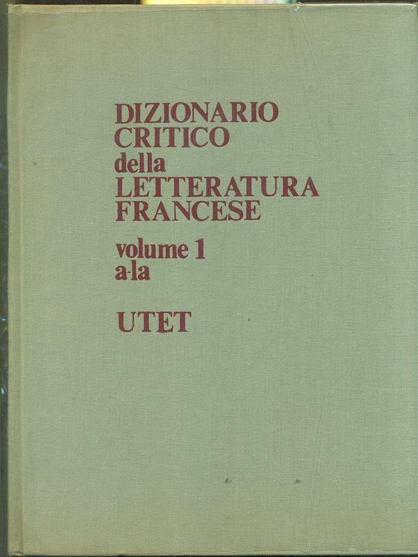Dizionario critico della letteratura francese