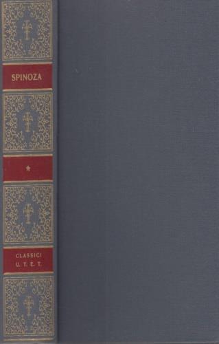 Etica-Trattato teologico-politico - Baruch Spinoza - copertina