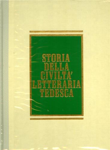 Storia della civiltà letteraria tedesca - copertina