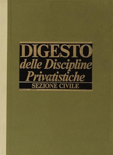 Digesto: discipline privatistiche. Sezione civile. Aggiornamento vol. 1-2 - copertina