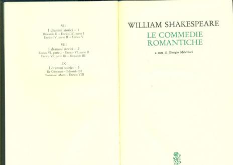 Teatro completo. Testo inglese a fronte. Vol. 2: Le commedie romantiche. - William Shakespeare - 5