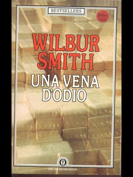 Una vena d'odio - Wilbur Smith - copertina