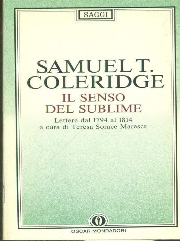 Il senso del sublime. Lettere dal 1794 al 1814