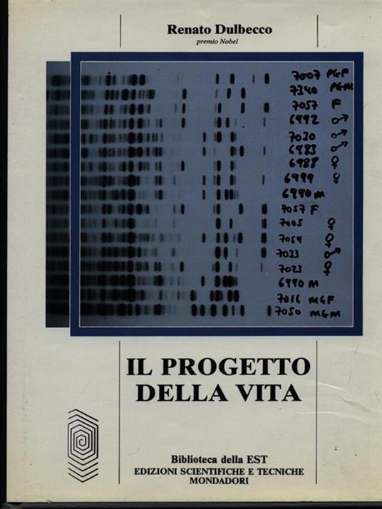 Il progetto della vita - Renato Dulbecco - copertina