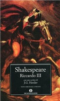 Riccardo III. Testo inglese a fronte - William Shakespeare - copertina