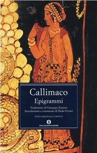 Epigrammi - Callimaco - copertina