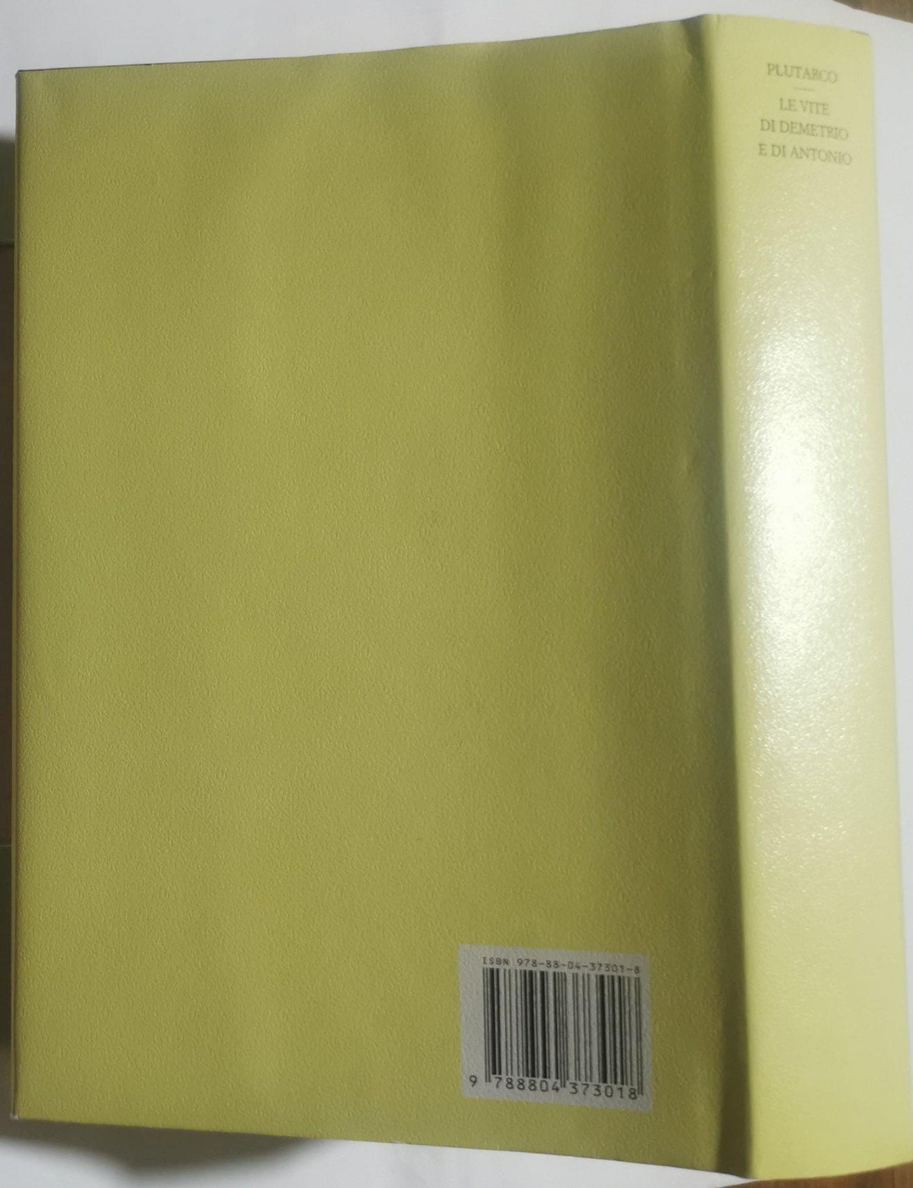 Le vite di Demetrio e Antonio